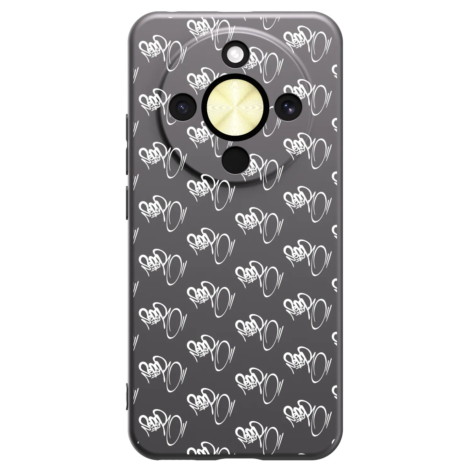 Picasee silikónový čierny obal pre Honor Magic8 Lite 5G - Separ - White On Black