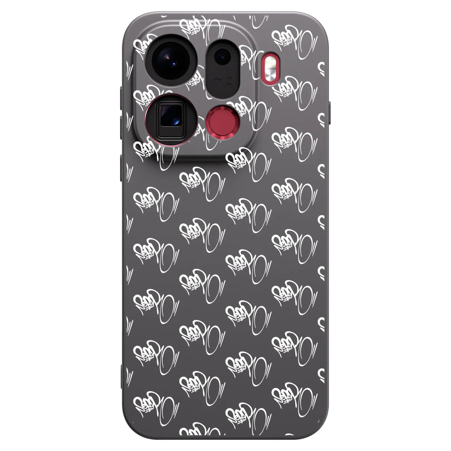 Picasee silikónový čierny obal pre OPPO Find X9 Pro - Separ - White On Black