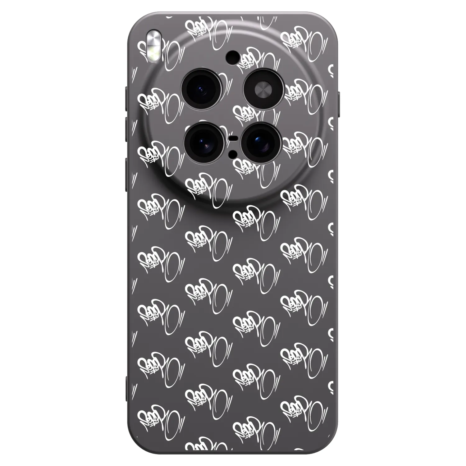 Picasee silikónový čierny obal pre Vivo X300 Pro - Separ - White On Black