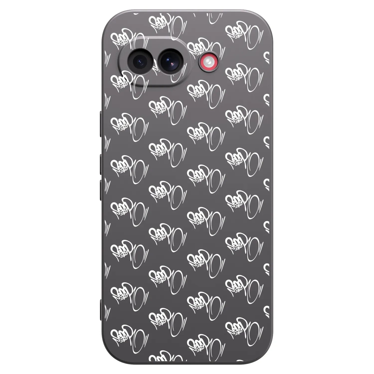 Picasee silikónový čierny obal pre Google Pixel 10a - Separ - White On Black