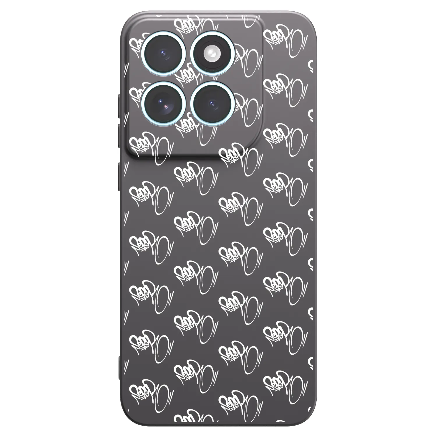 Picasee silikónový čierny obal pre Motorola Edge 70 Fusion - Separ - White On Black