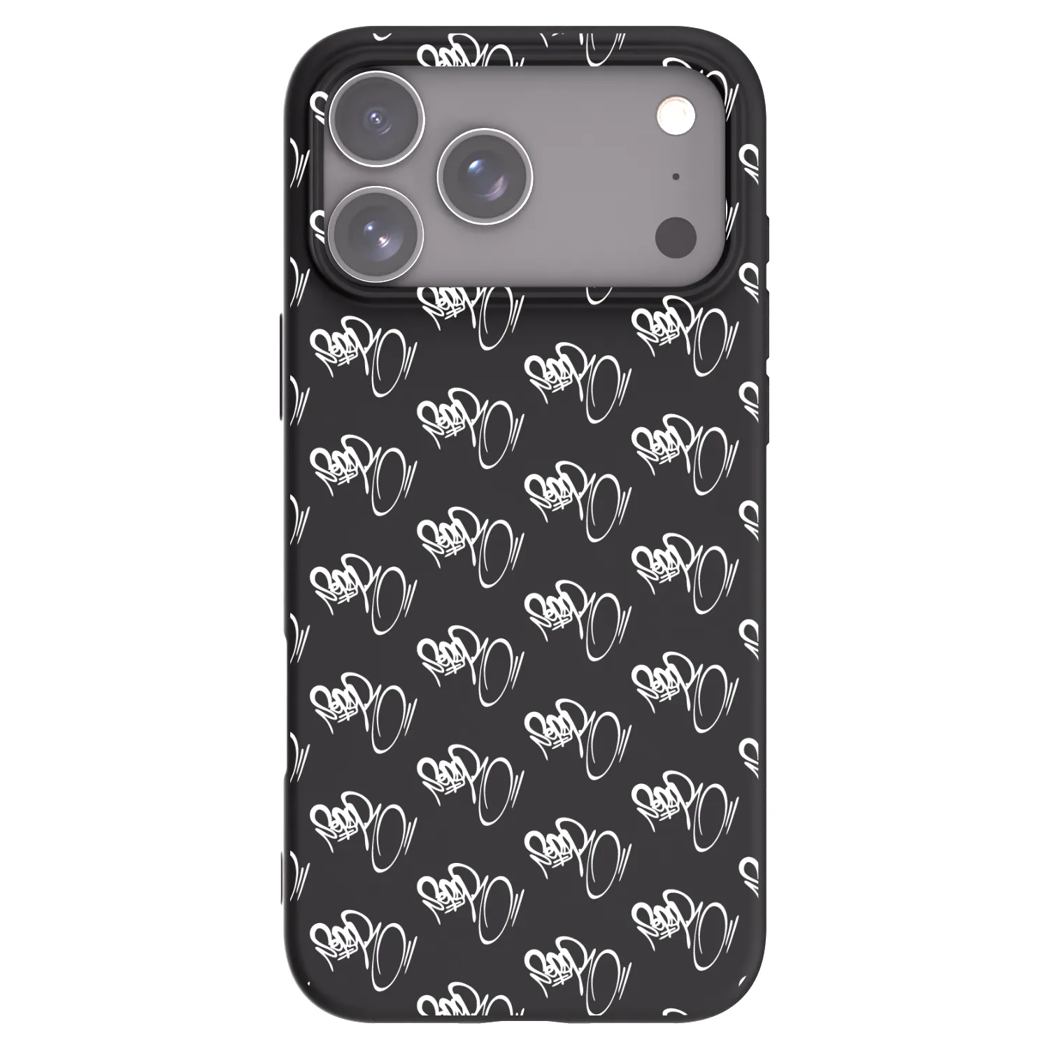 Picasee silikónový čierny obal pre Apple iPhone 18 Pro Max - Separ - White On Black