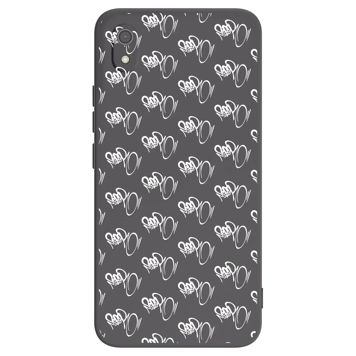 Picasee silikónový čierny obal pre Xiaomi Redmi 7A - Separ - White On Black