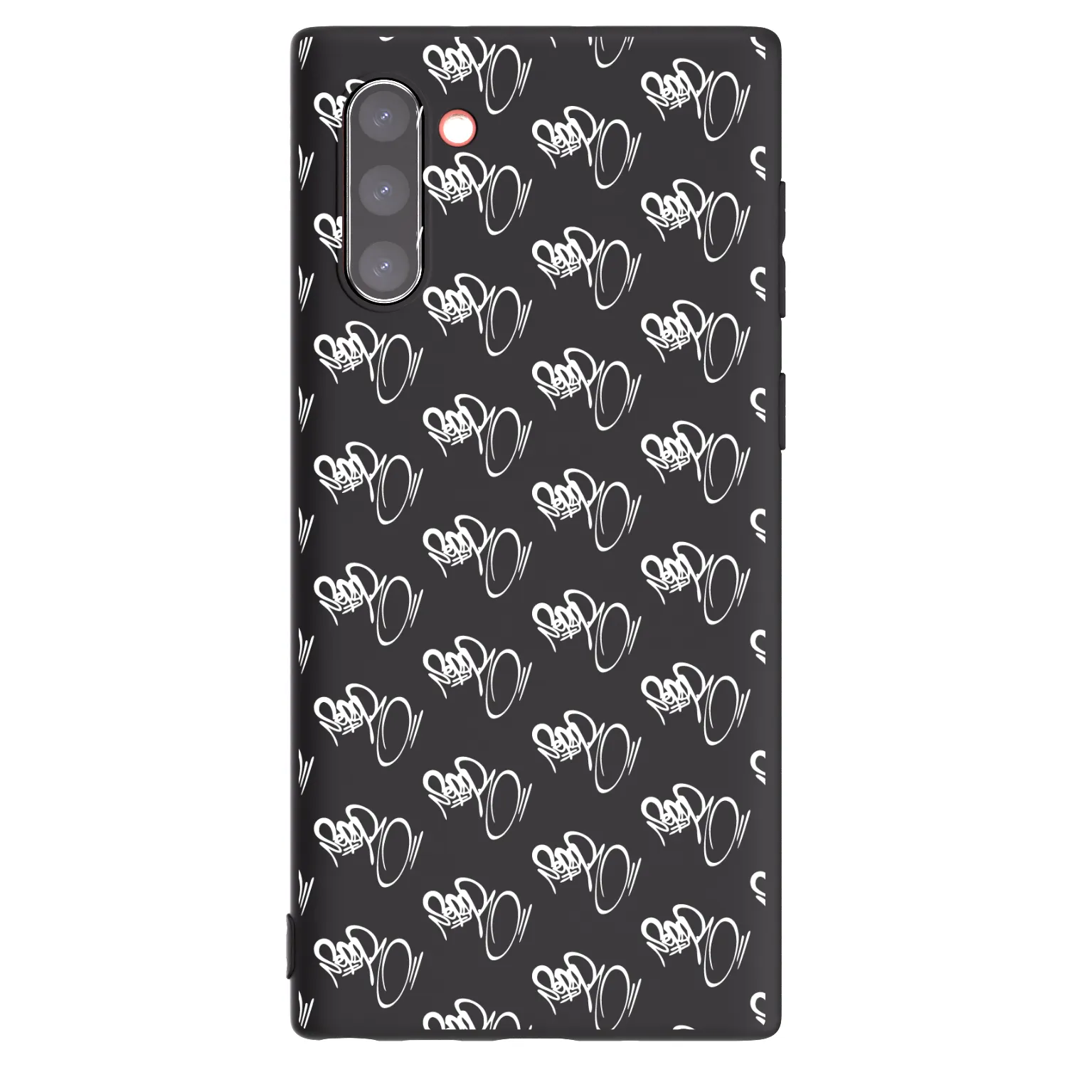 Picasee silikónový čierny obal pre Samsung Galaxy Note 10 N970F - Separ - White On Black