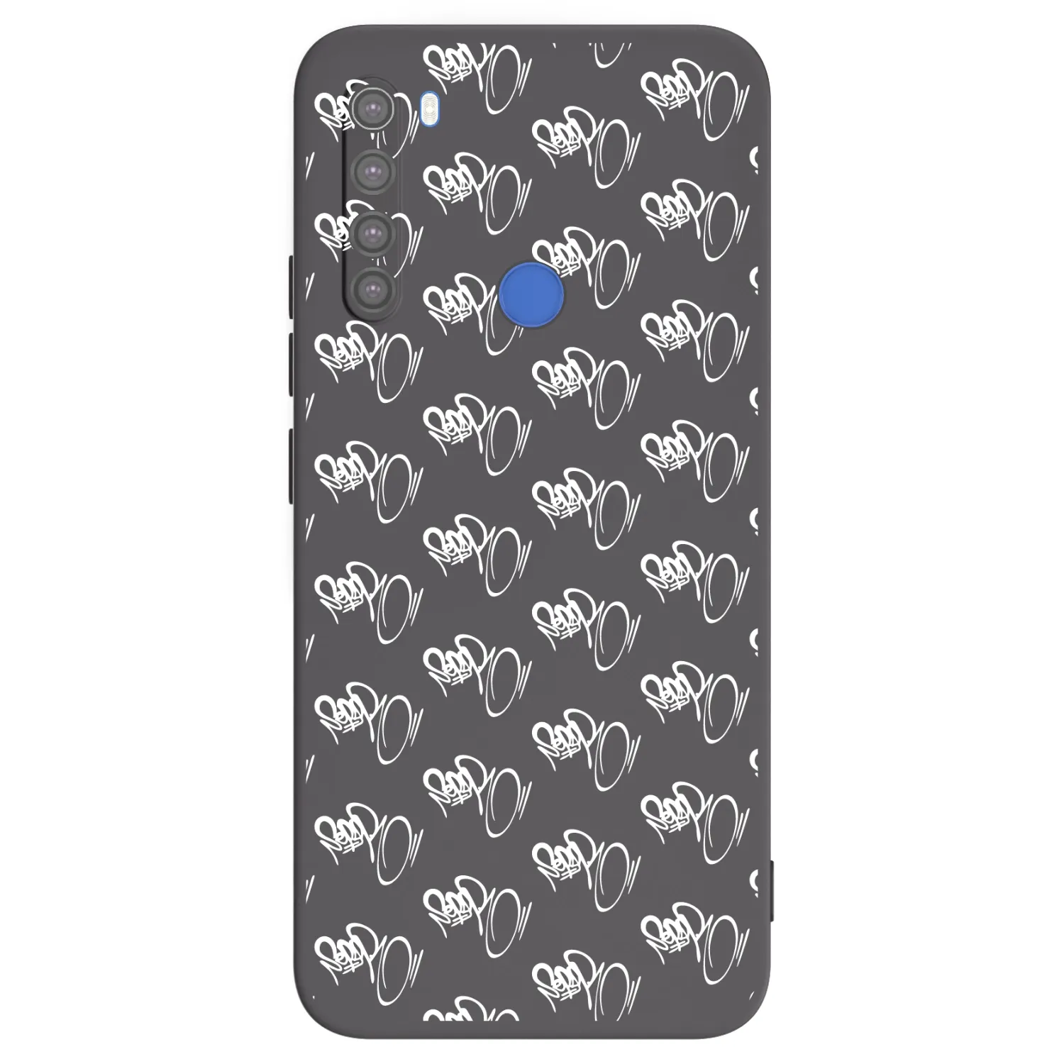 Picasee silikónový čierny obal pre Xiaomi Redmi Note 8T - Separ - White On Black