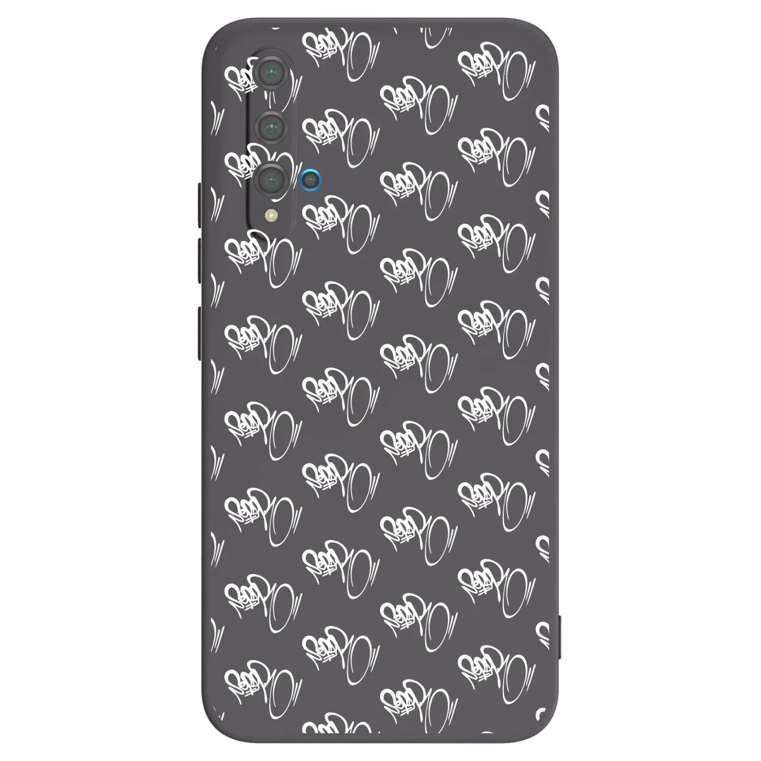 Picasee silikónový čierny obal pre Huawei Nova 5T - Separ - White On Black