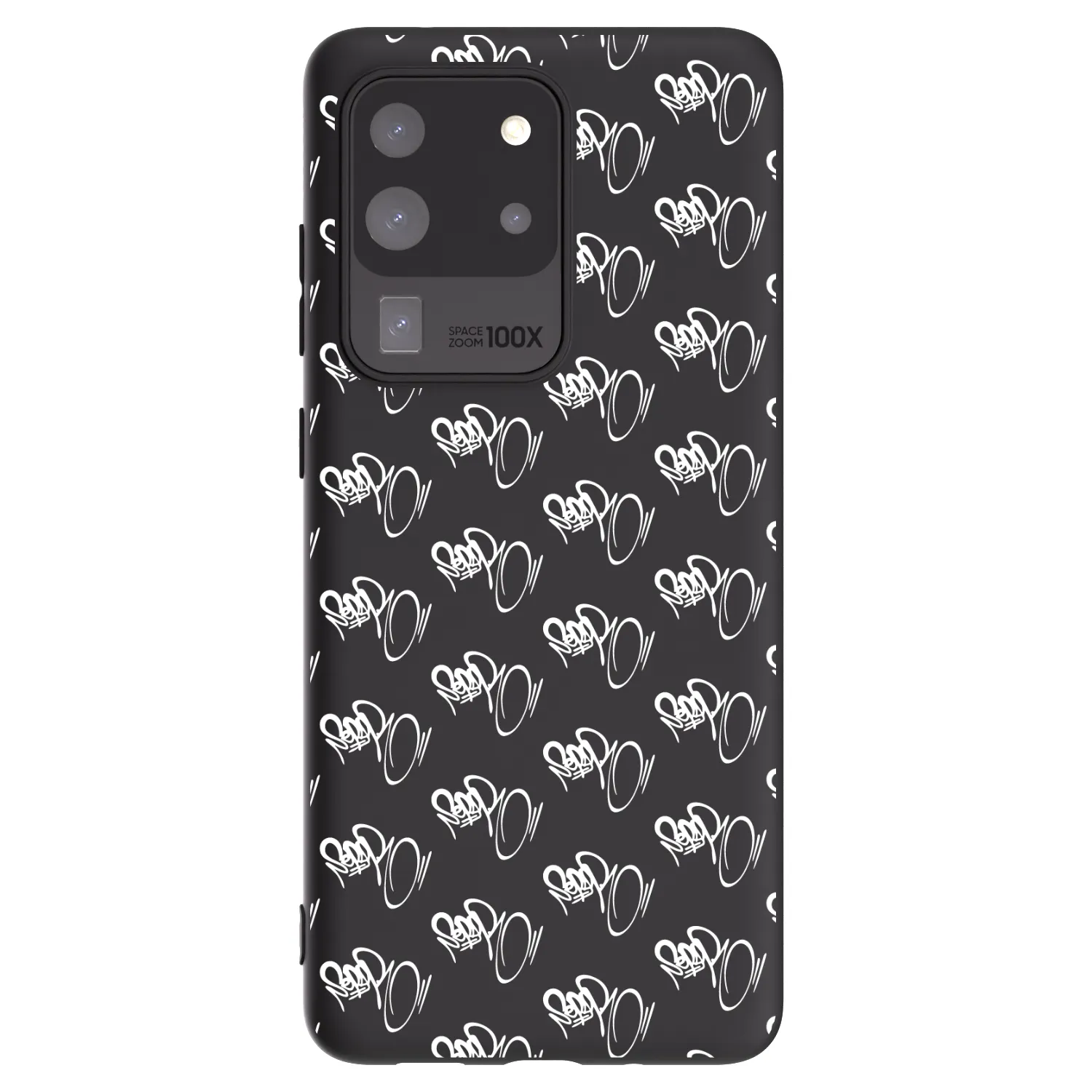 Picasee silikónový čierny obal pre Samsung Galaxy S20 Ultra 5G G988F - Separ - White On Black