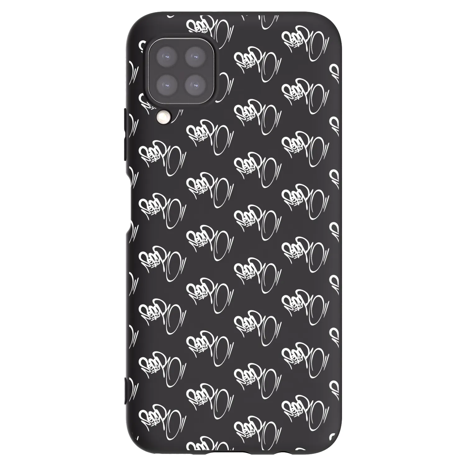 Picasee silikónový čierny obal pre Huawei P40 Lite - Separ - White On Black
