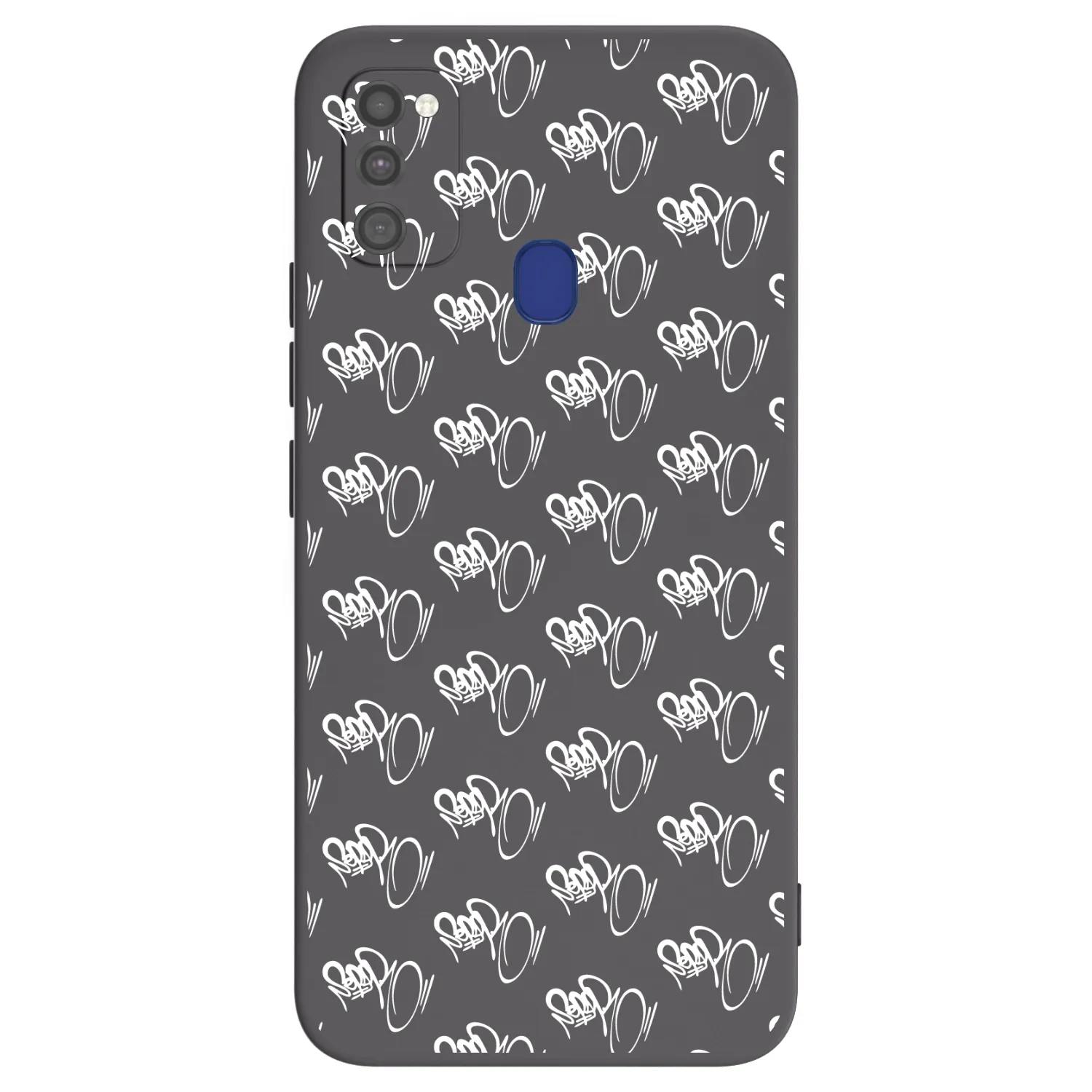 Picasee silikónový čierny obal pre Samsung Galaxy M21 M215F - Separ - White On Black