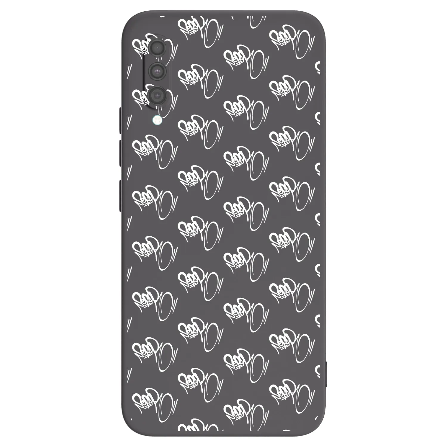 Picasee silikónový čierny obal pre Samsung Galaxy A30s A307F - Separ - White On Black