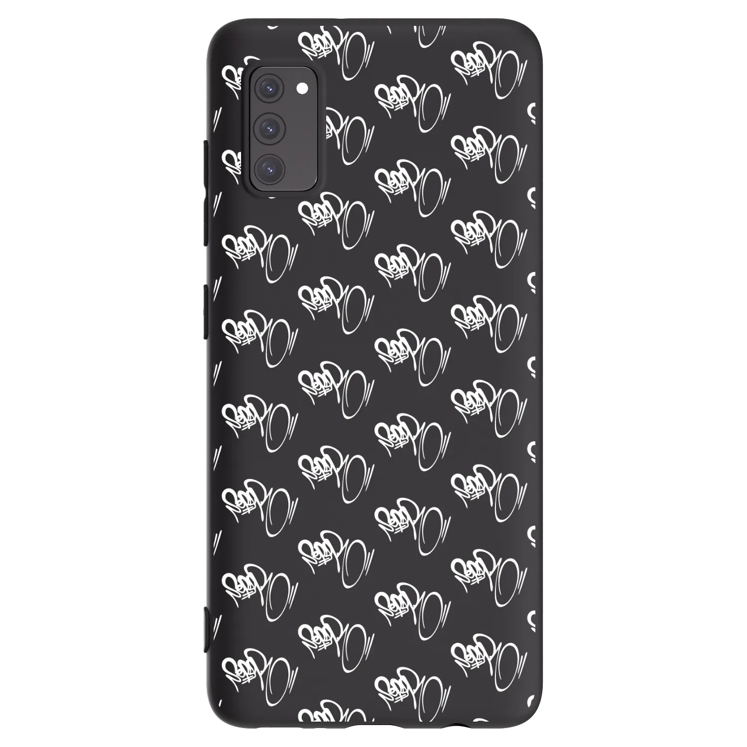 Picasee silikónový čierny obal pre Samsung Galaxy A41 A415F - Separ - White On Black