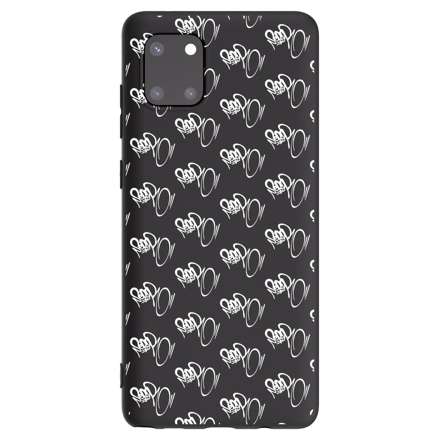 Picasee silikónový čierny obal pre Samsung Galaxy Note 10 Lite N770F - Separ - White On Black