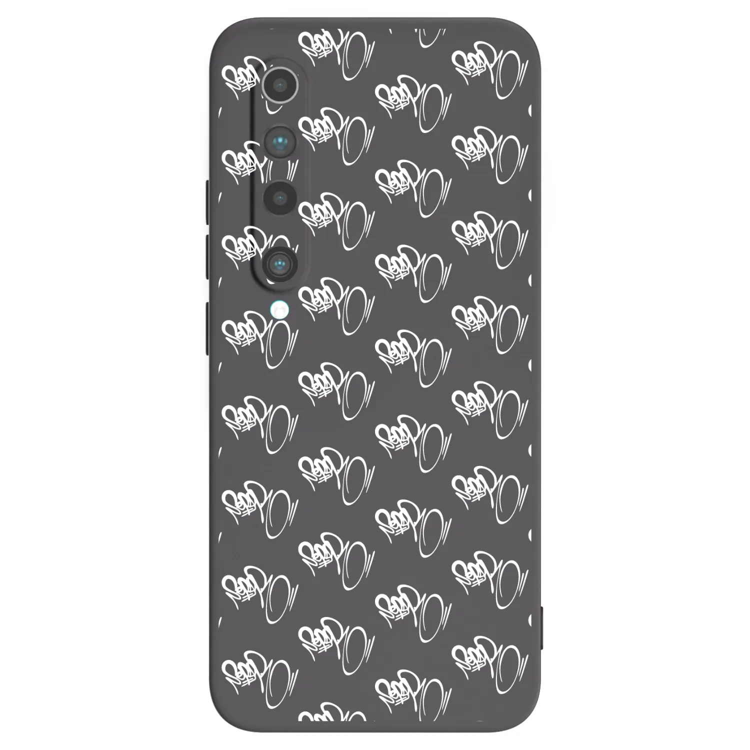 Picasee silikónový čierny obal pre Xiaomi Mi 10 - Separ - White On Black