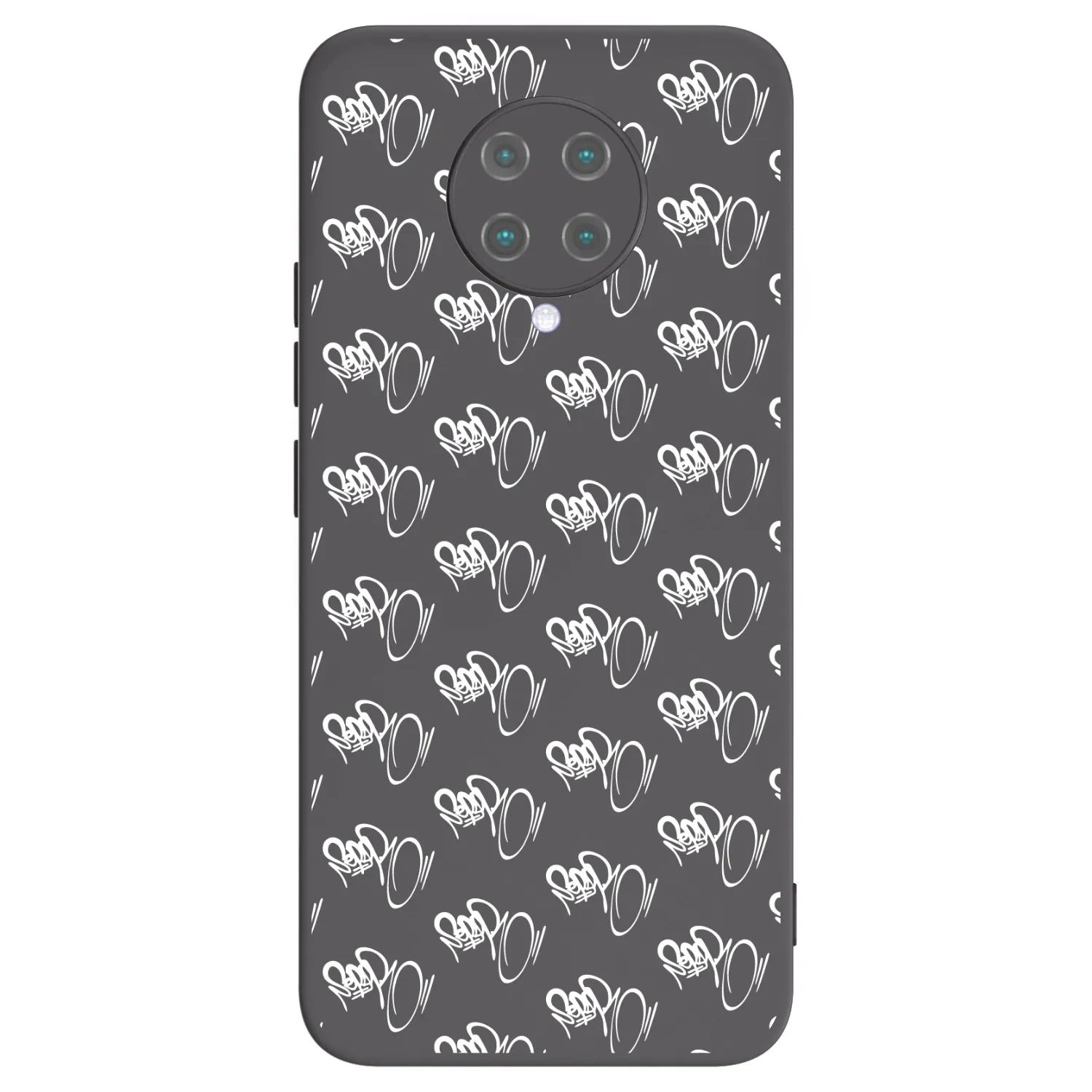 Picasee silikónový čierny obal pre Xiaomi Poco F2 Pro - Separ - White On Black