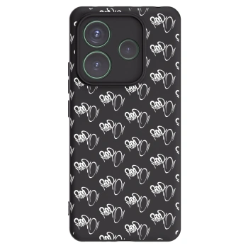 Obal pre Xiaomi Redmi Note 14 5G - Separ - White On Black