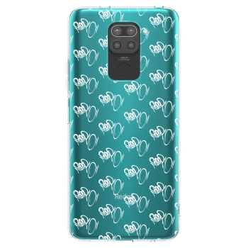 Obal pre Xiaomi Redmi Note 9 - Separ - White On Black