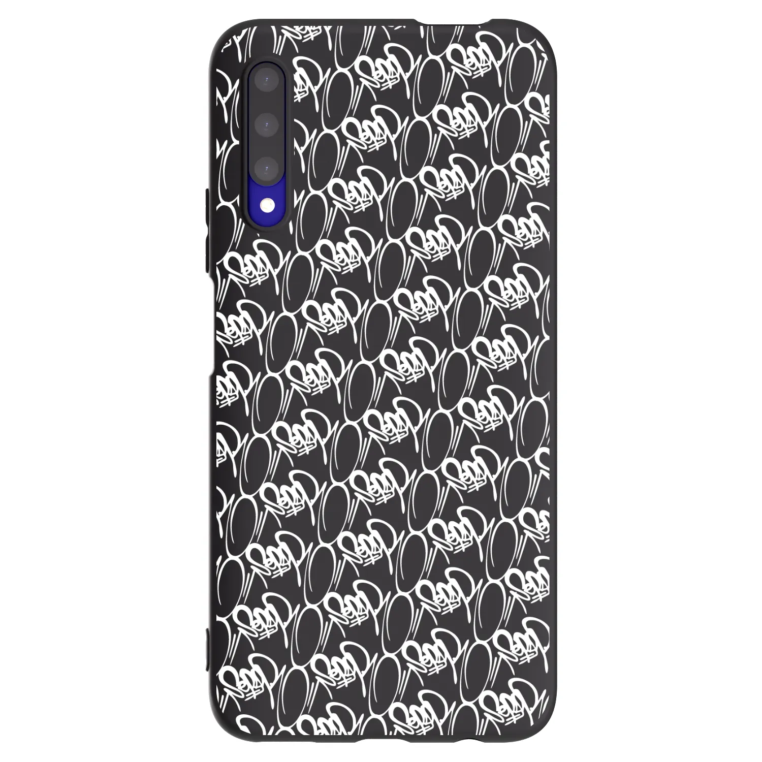 Picasee silikónový čierny obal pre Honor 9X Pro - Separ - White On Black 2