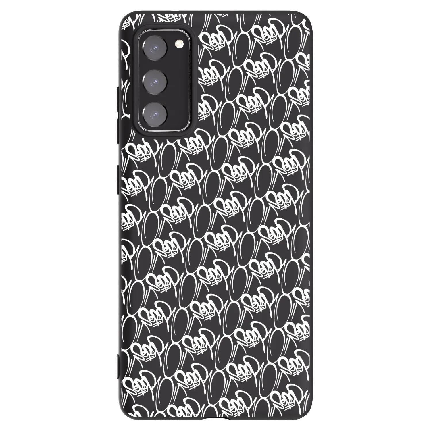 Picasee silikónový čierny obal pre Samsung Galaxy S20 FE - Separ - White On Black 2