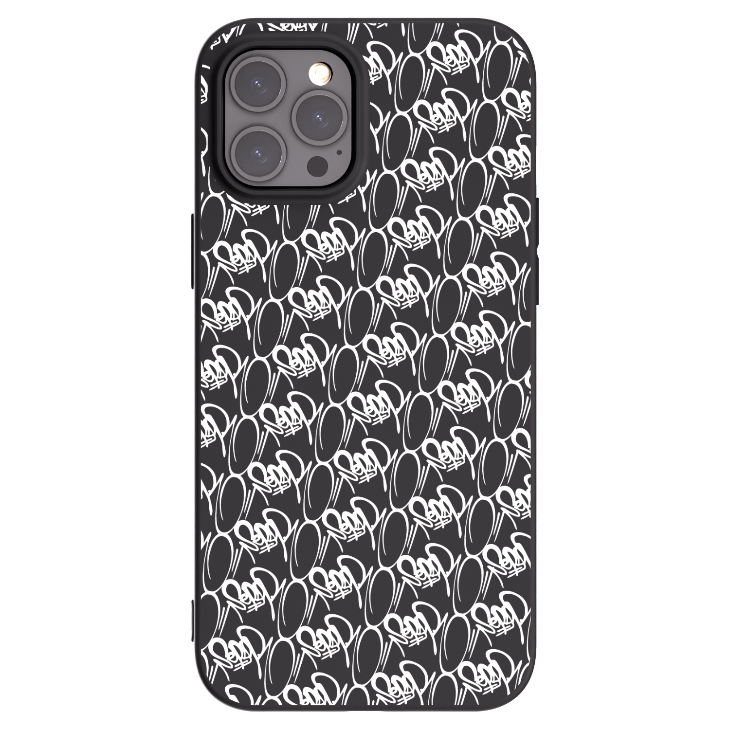 Picasee silikónový čierny obal pre Apple iPhone 12 Pro Max - Separ - White On Black 2