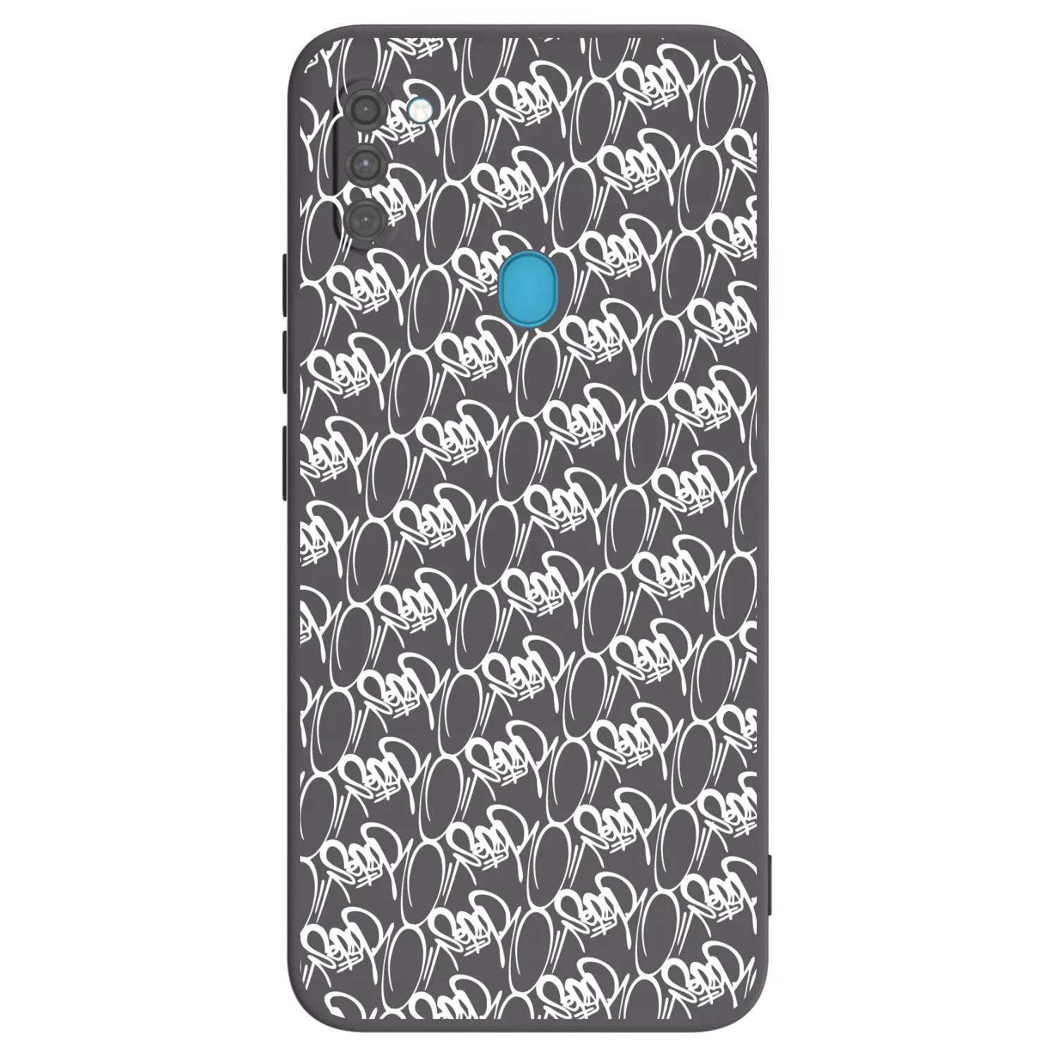 Picasee silikónový čierny obal pre Samsung Galaxy M11 - Separ - White On Black 2