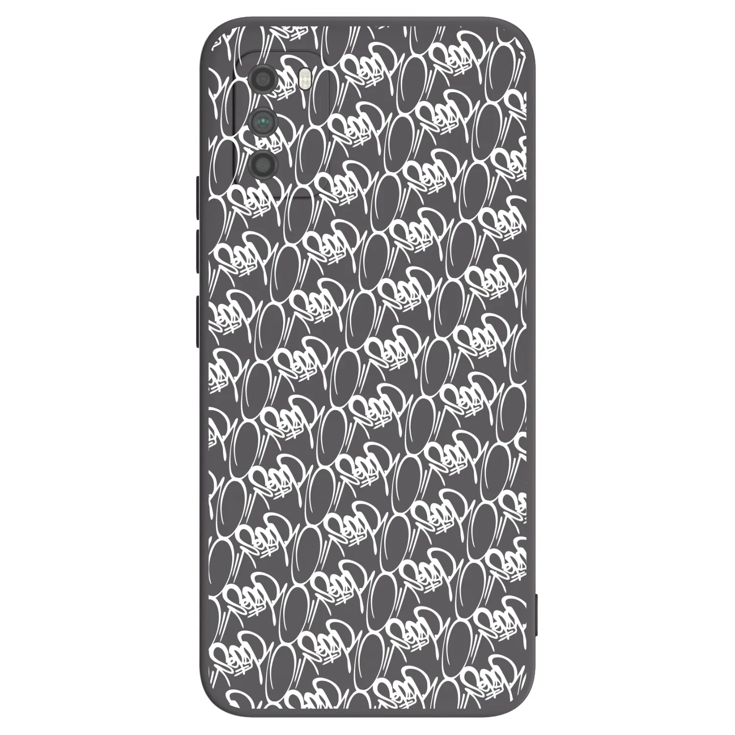 Picasee silikónový čierny obal pre Xiaomi Poco M3 - Separ - White On Black 2