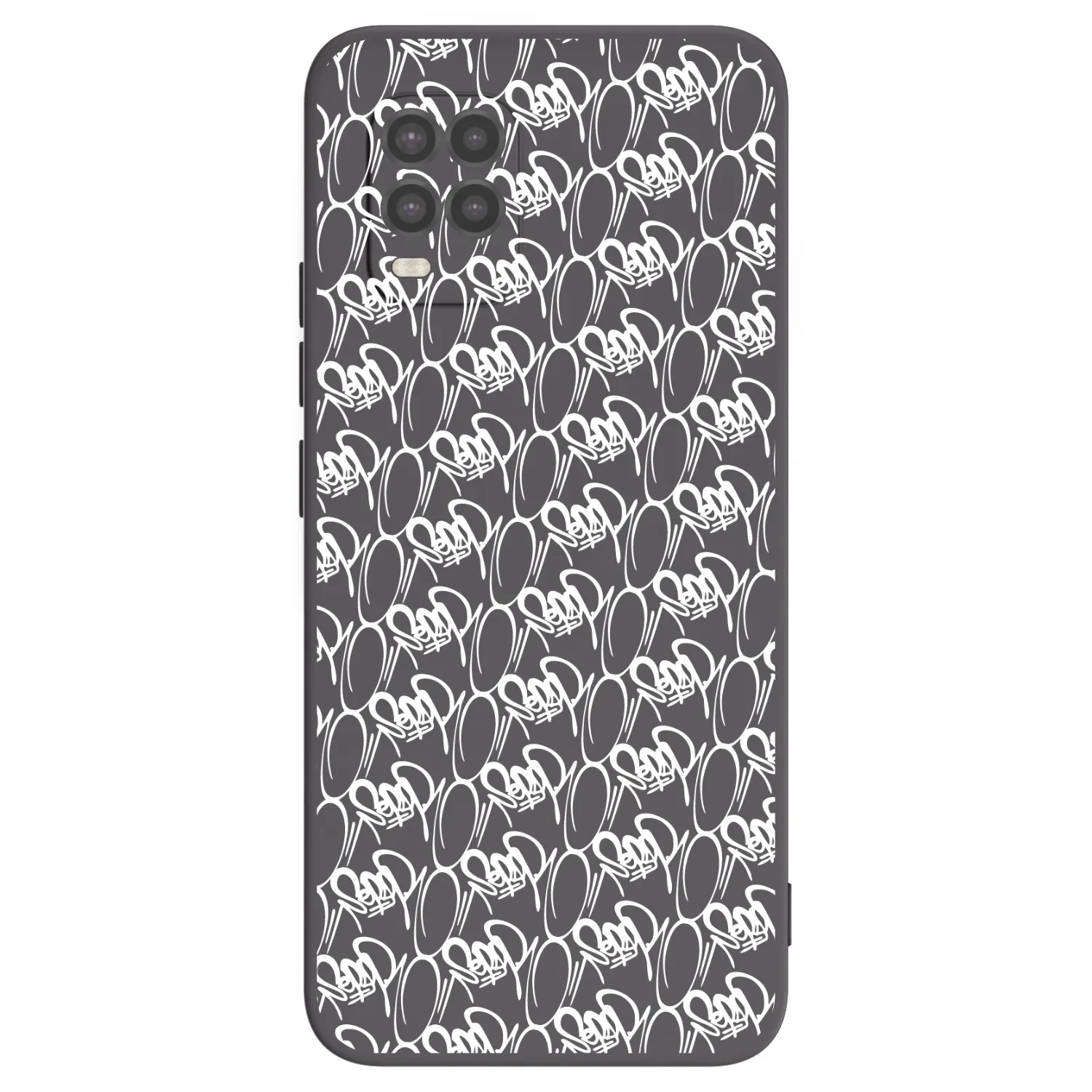 Picasee silikónový čierny obal pre Xiaomi Mi 10 Lite - Separ - White On Black 2