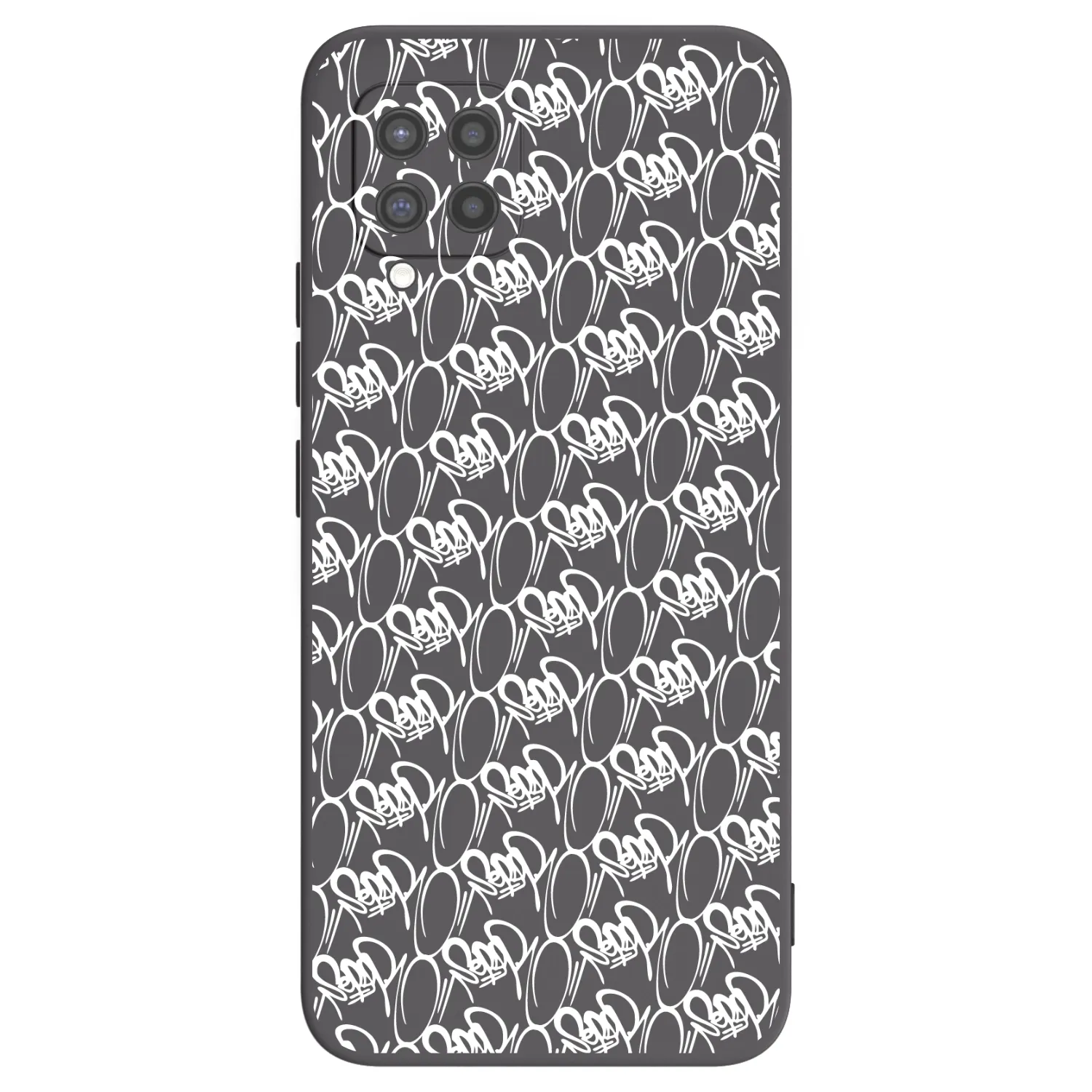 Picasee silikónový čierny obal pre Samsung Galaxy A42 A426B - Separ - White On Black 2