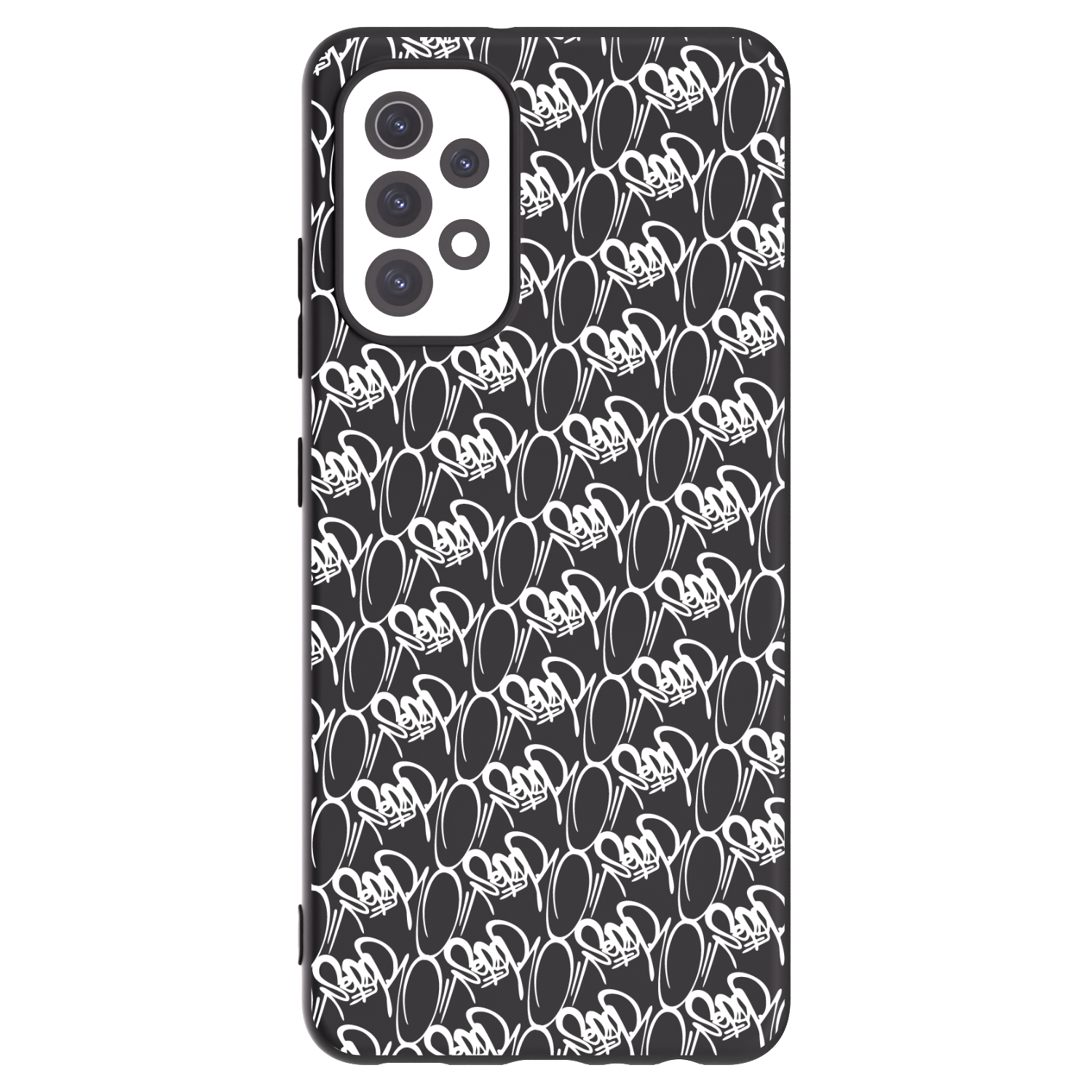 Picasee silikónový čierny obal pre Samsung Galaxy A32 5G A326B - Separ - White On Black 2