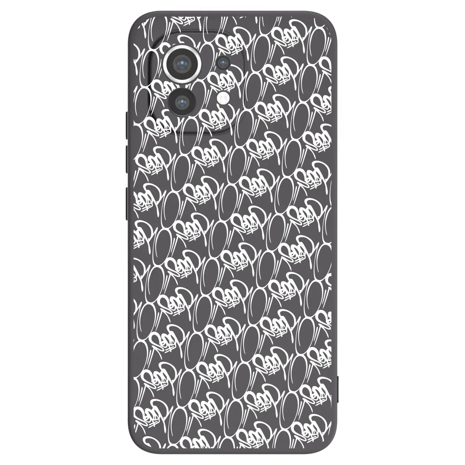 Picasee silikónový čierny obal pre Xiaomi Mi 11 - Separ - White On Black 2