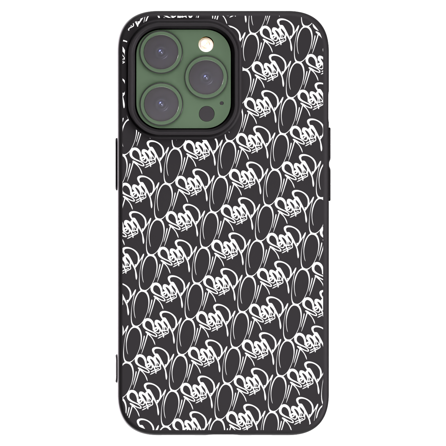 Picasee silikónový čierny obal pre Apple iPhone 13 Pro - Separ - White On Black 2