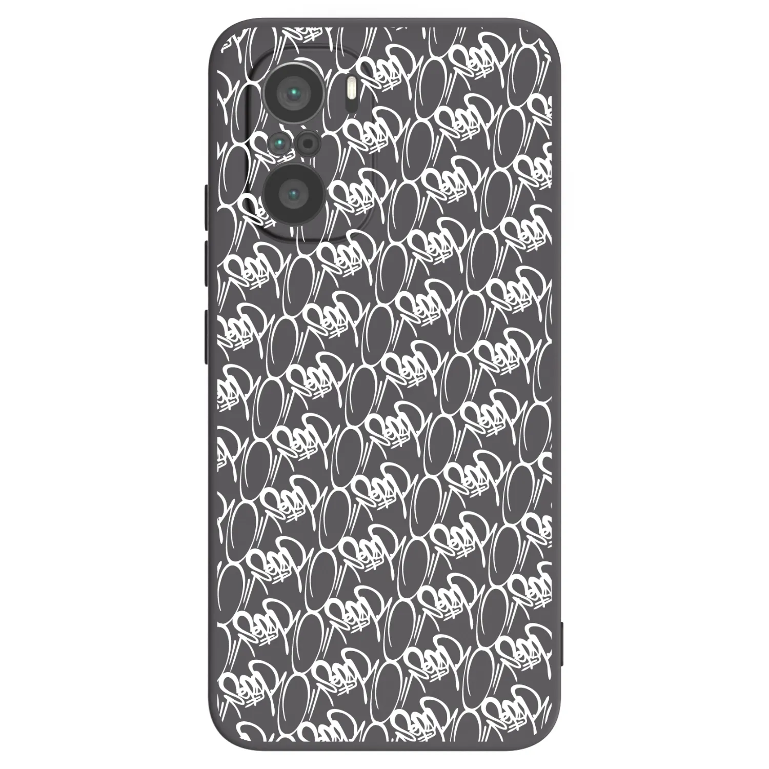 Picasee silikónový čierny obal pre Xiaomi Poco F3 - Separ - White On Black 2