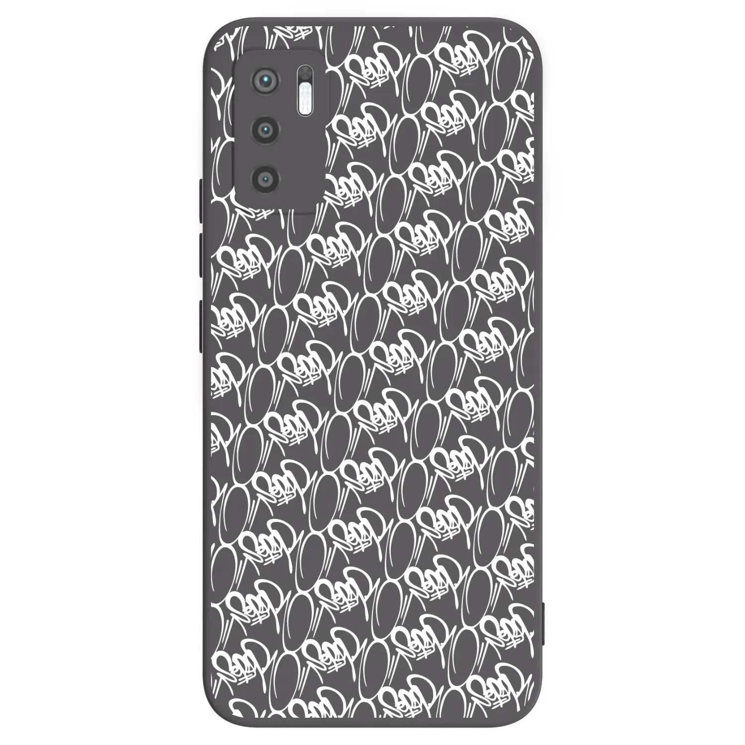 Picasee silikónový čierny obal pre Xiaomi Redmi Note 10 5G - Separ - White On Black 2