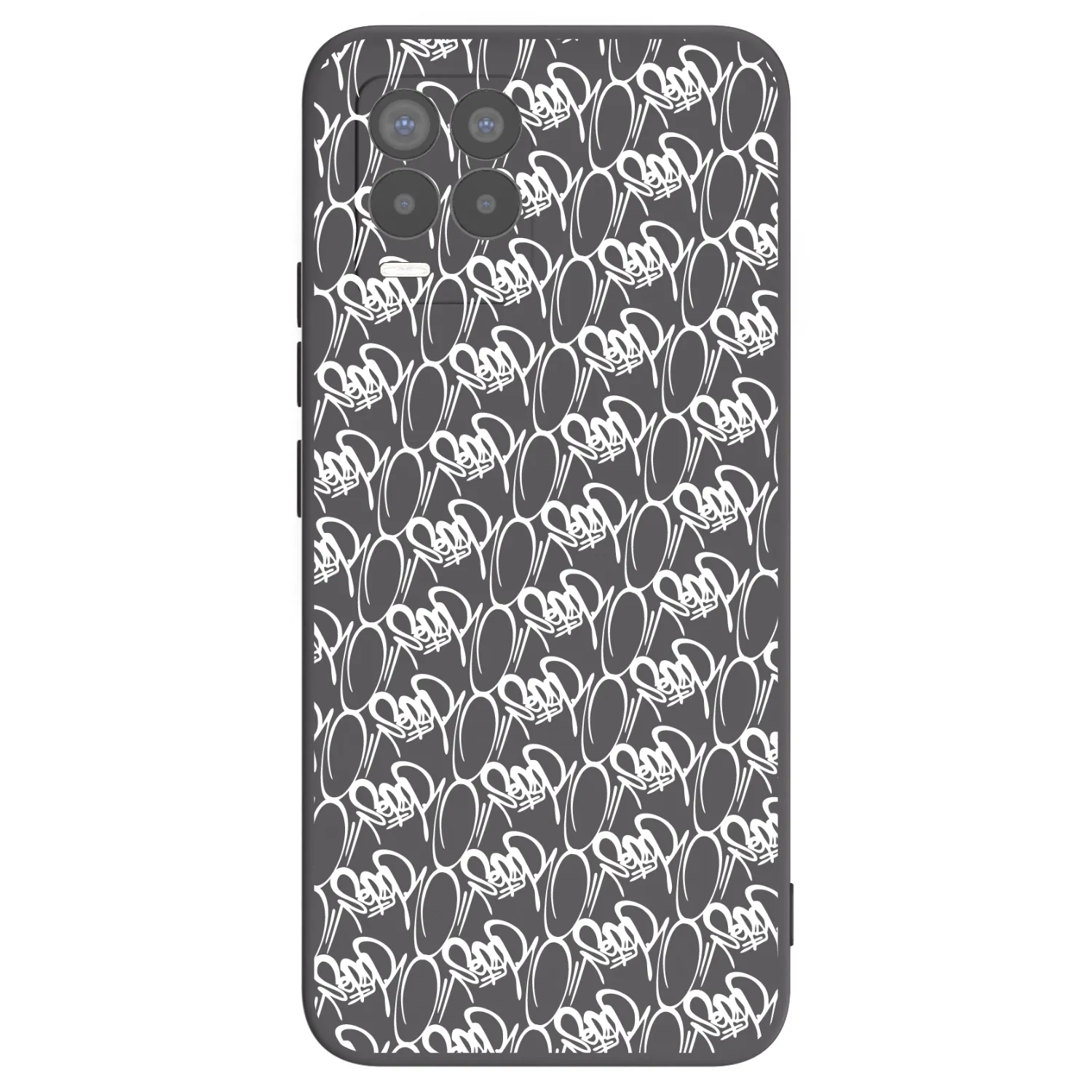 Picasee silikónový čierny obal pre Realme 8 Pro - Separ - White On Black 2