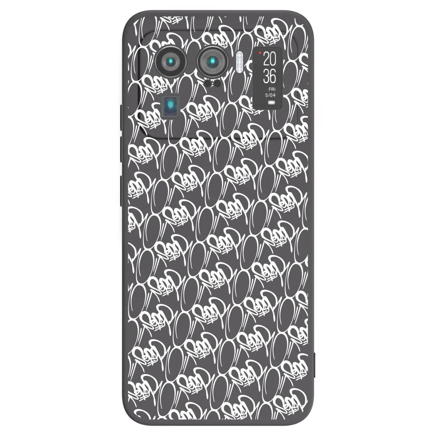 Picasee silikónový čierny obal pre Xiaomi Mi 11 Ultra - Separ - White On Black 2