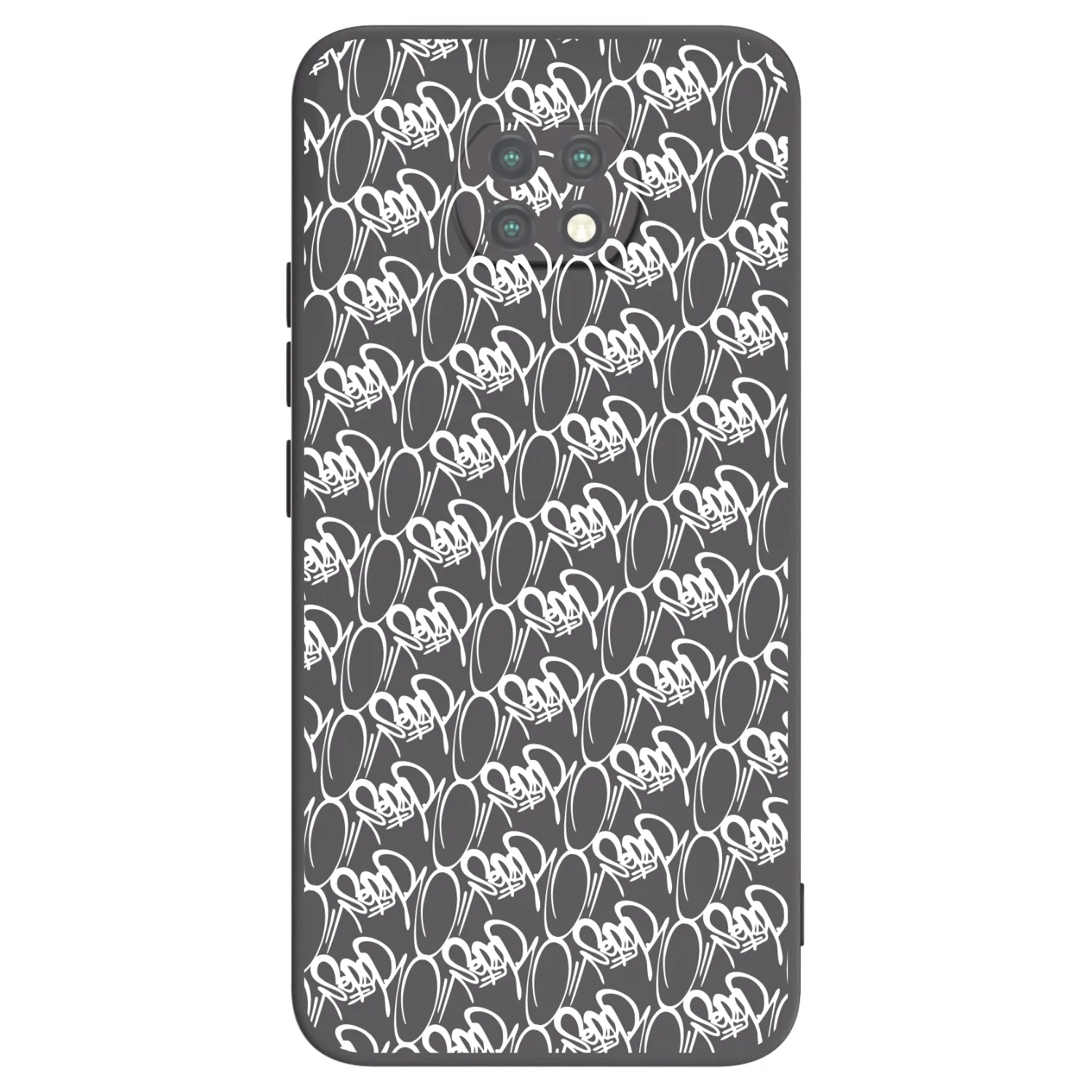 Picasee silikónový čierny obal pre Xiaomi Redmi Note 9T - Separ - White On Black 2
