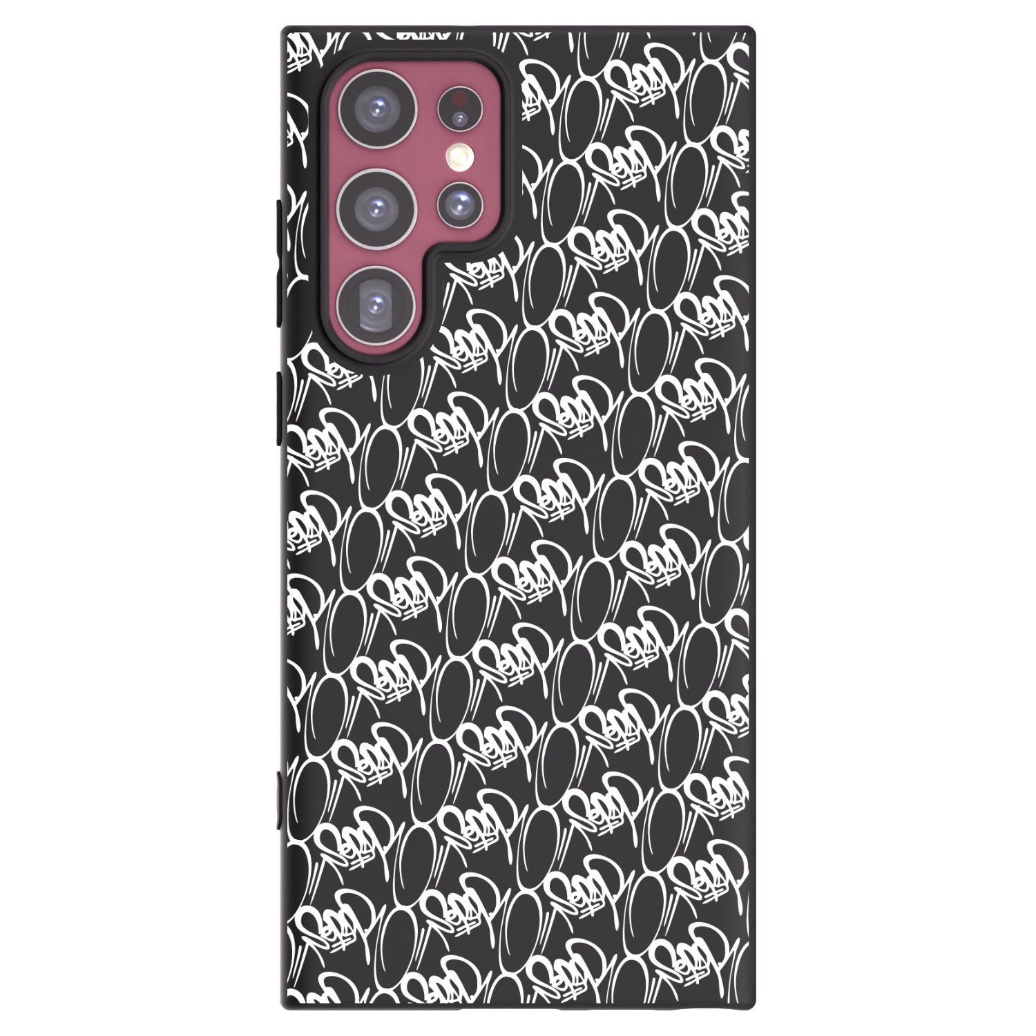 Picasee silikónový čierny obal pre Samsung Galaxy S22 Ultra 5G - Separ - White On Black 2