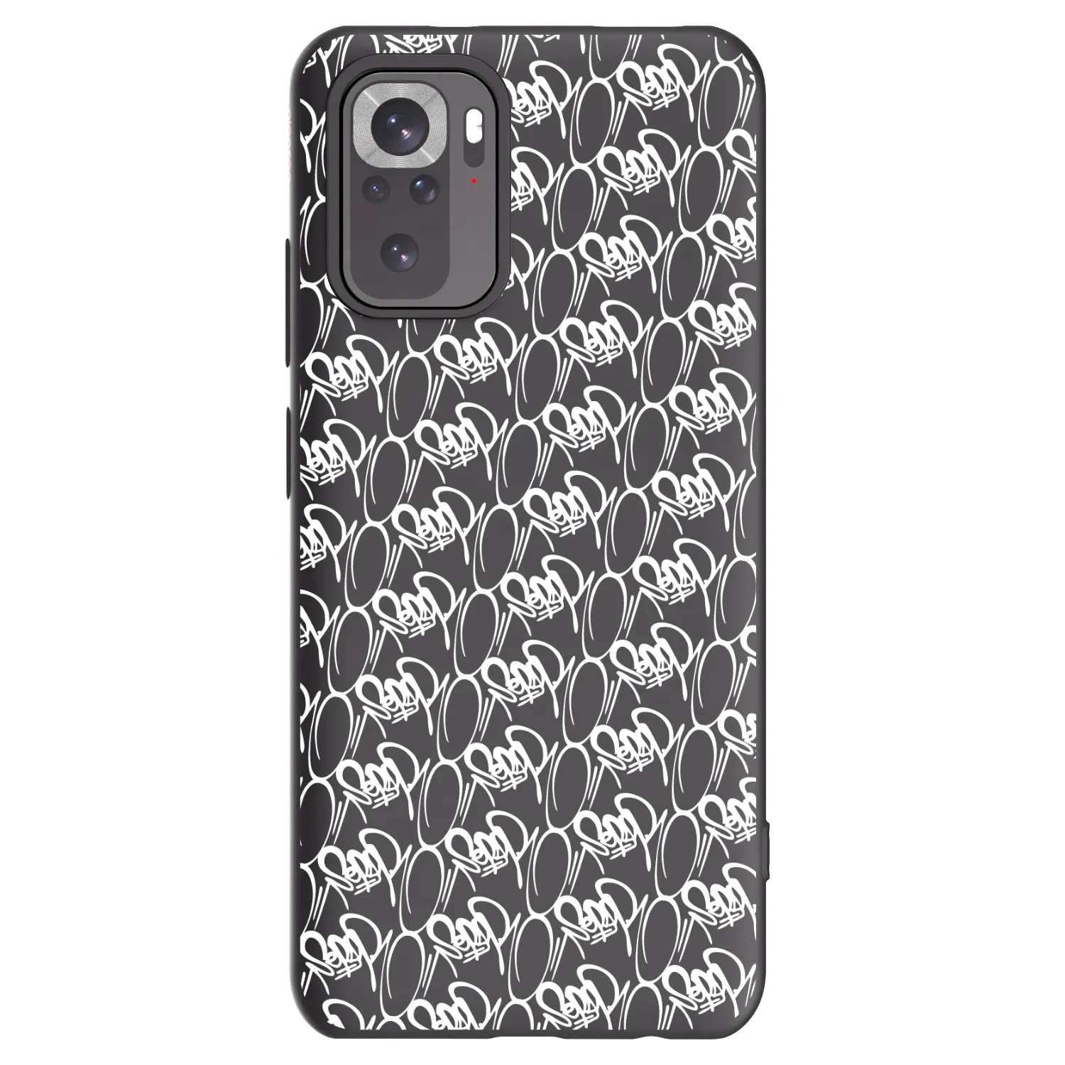 Picasee silikónový čierny obal pre Xiaomi Redmi Note 11S 4G - Separ - White On Black 2