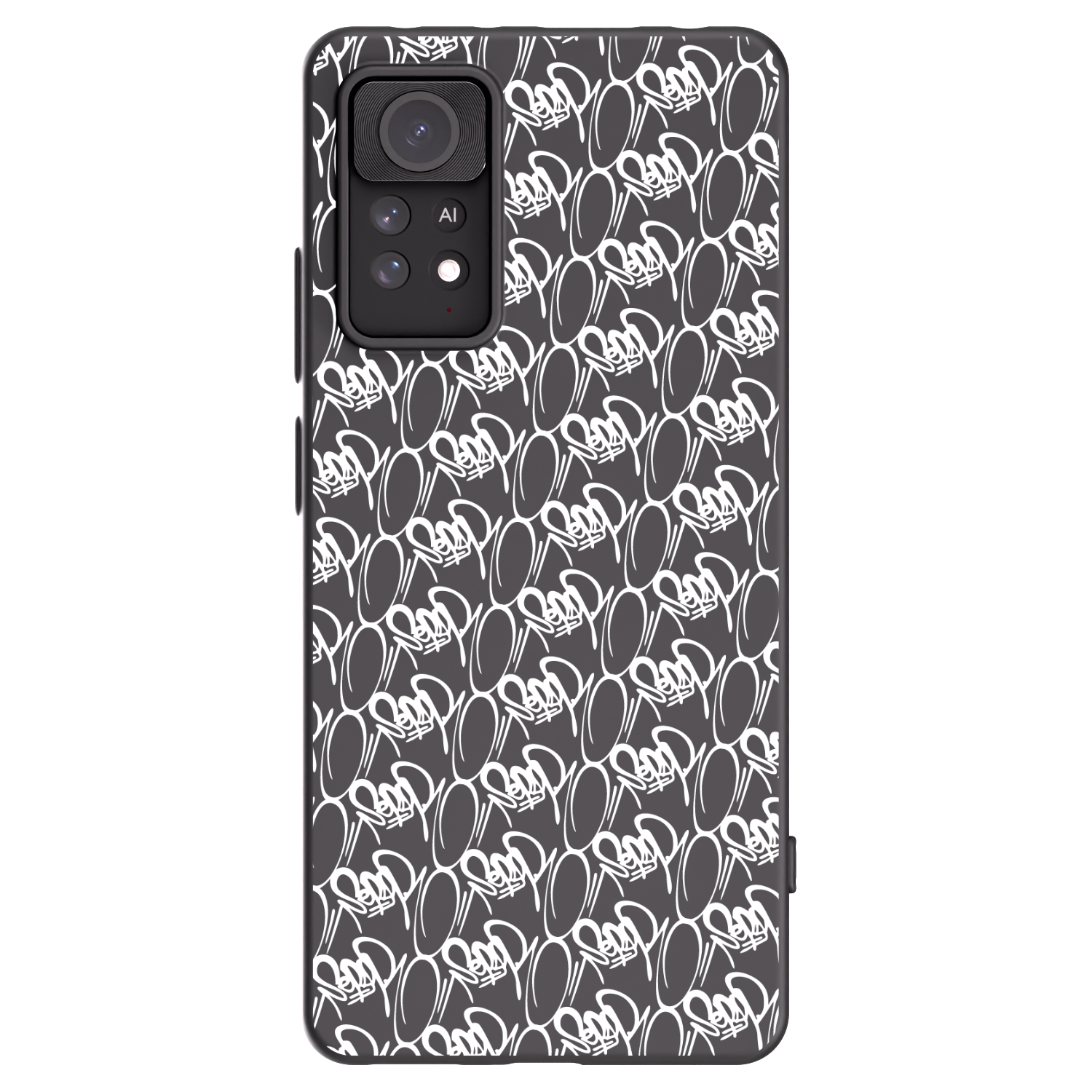 Picasee silikónový čierny obal pre Xiaomi Redmi Note 11 Pro - Separ - White On Black 2