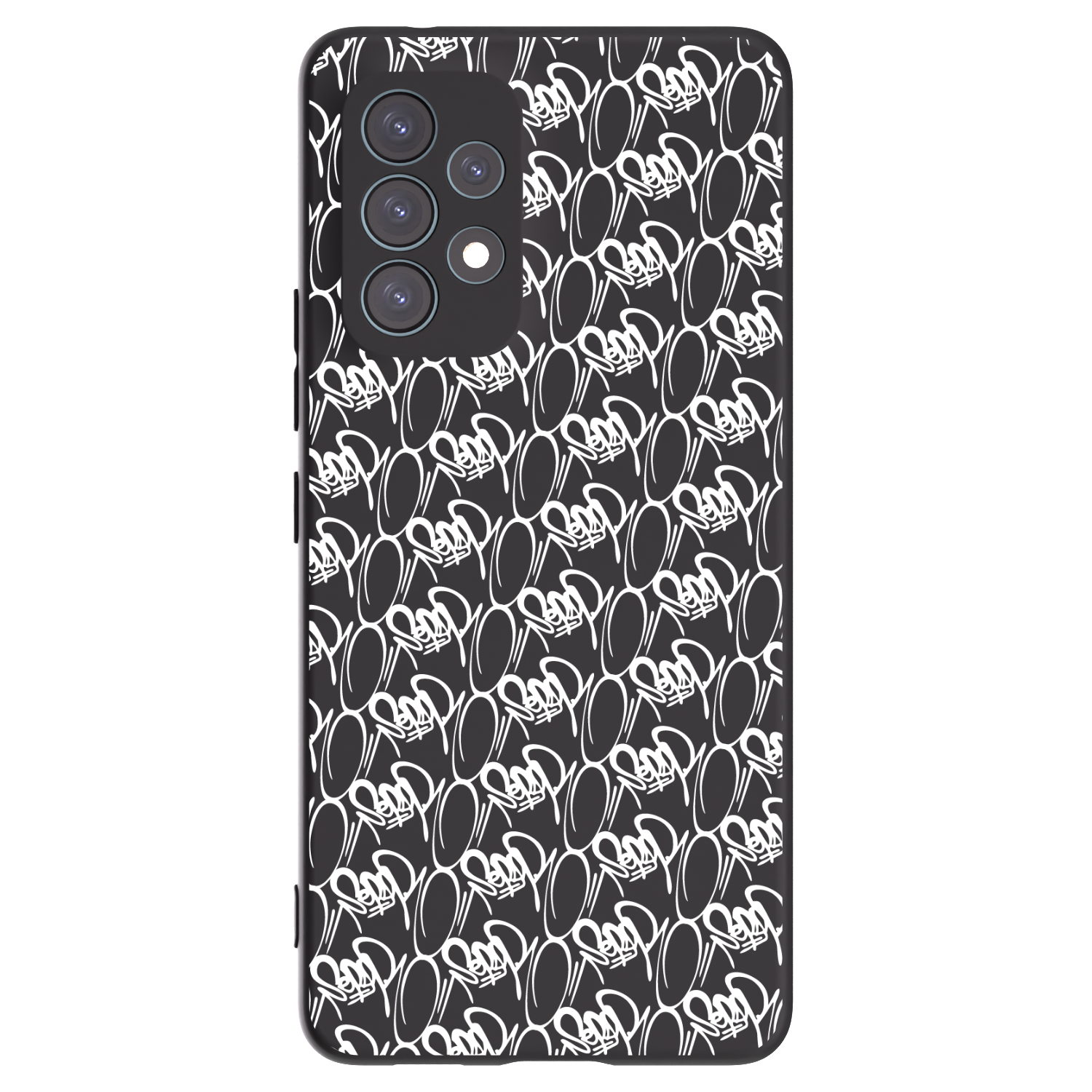 Picasee silikónový čierny obal pre Samsung Galaxy A53 5G A536 - Separ - White On Black 2