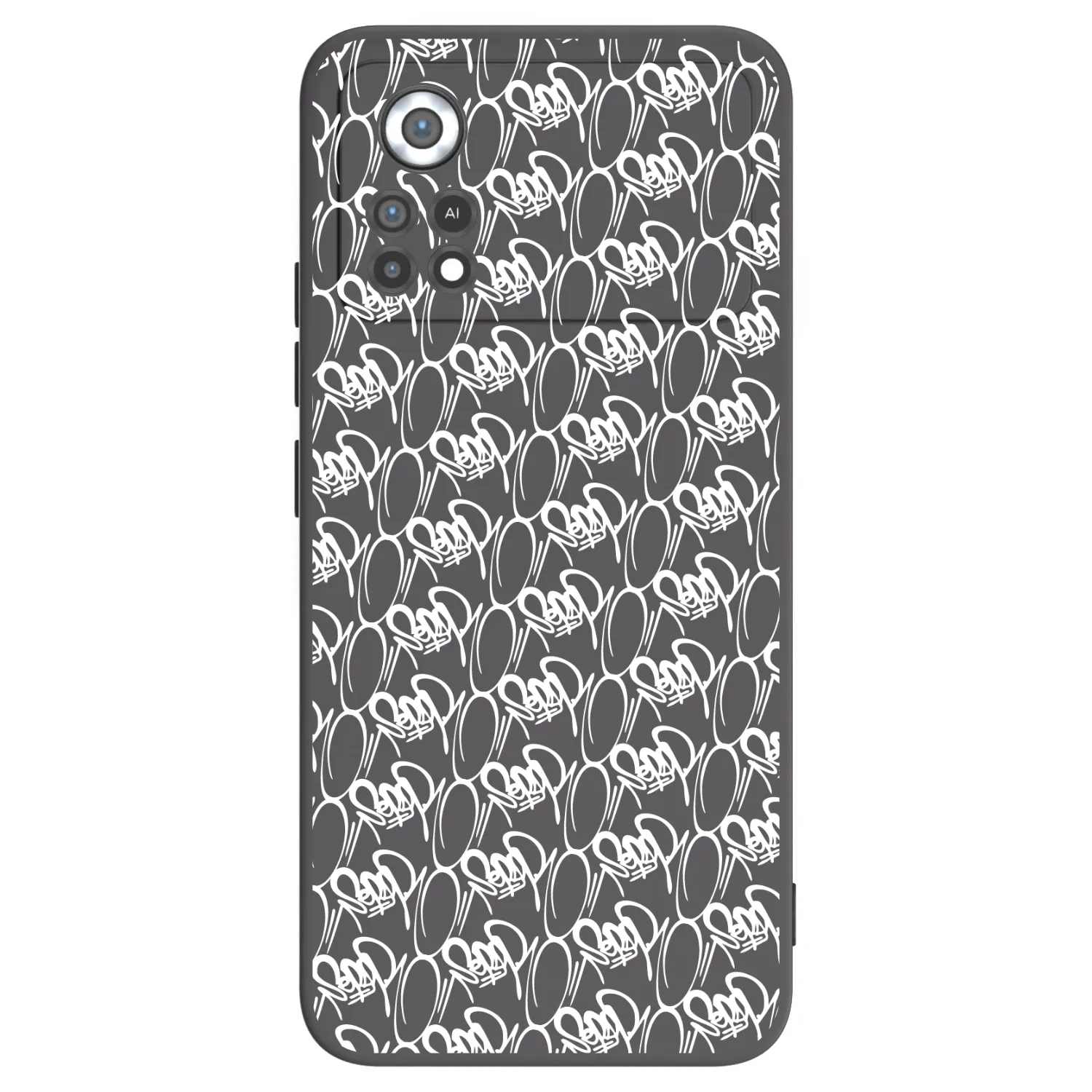 Picasee silikónový čierny obal pre Xiaomi Poco X4 Pro 5G - Separ - White On Black 2