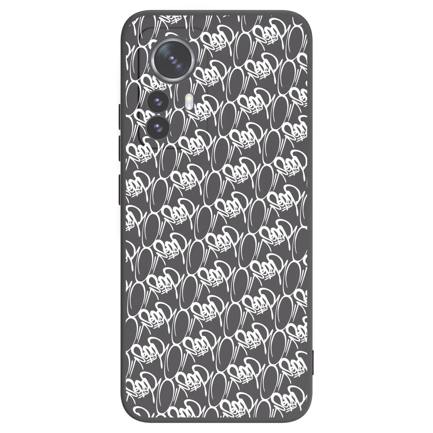 Picasee silikónový čierny obal pre Xiaomi 12 Pro - Separ - White On Black 2
