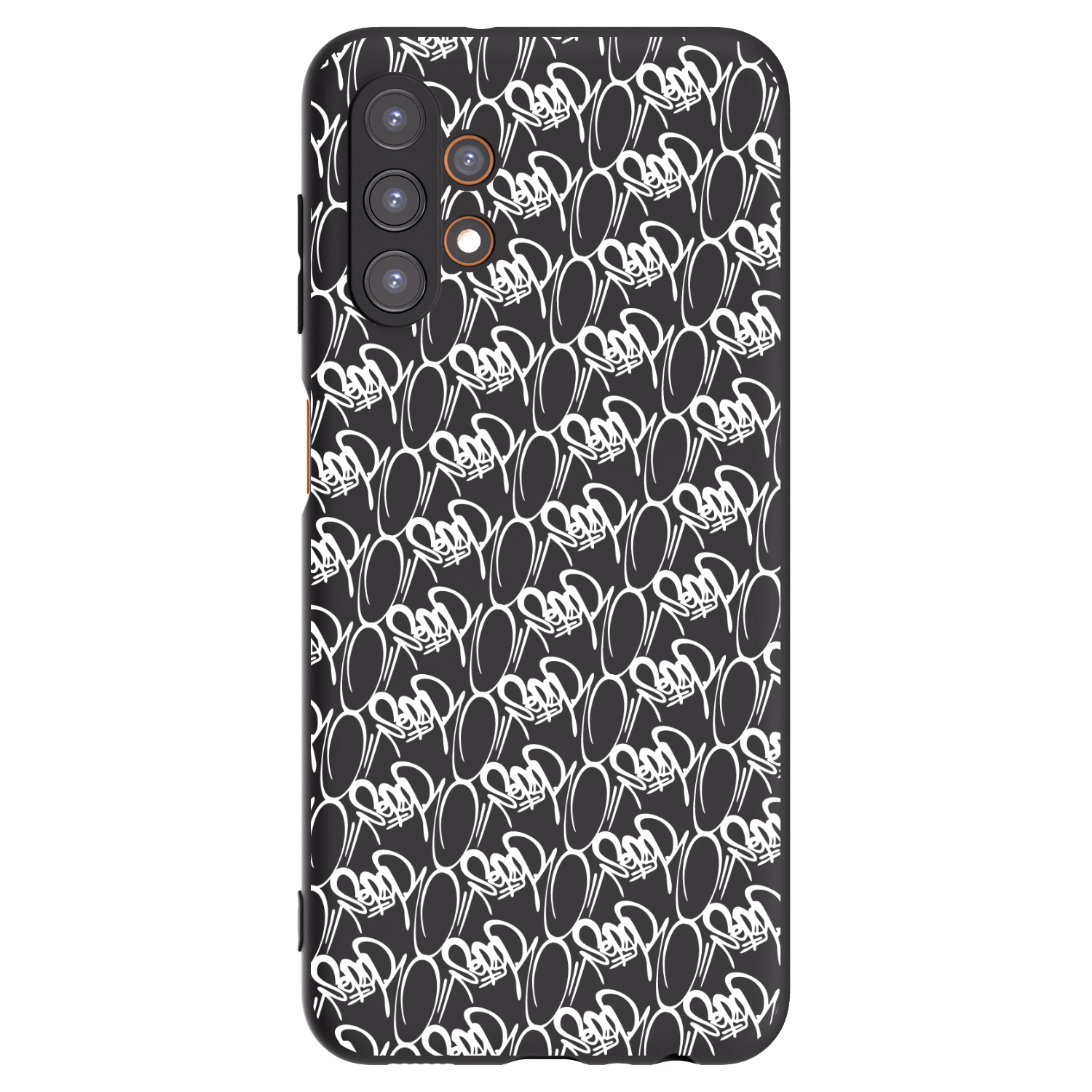 Picasee silikónový čierny obal pre Samsung Galaxy A13 4G A135 - Separ - White On Black 2