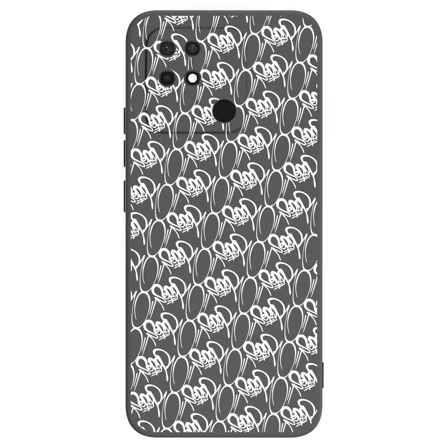 Picasee silikónový čierny obal pre Xiaomi Redmi 10C - Separ - White On Black 2