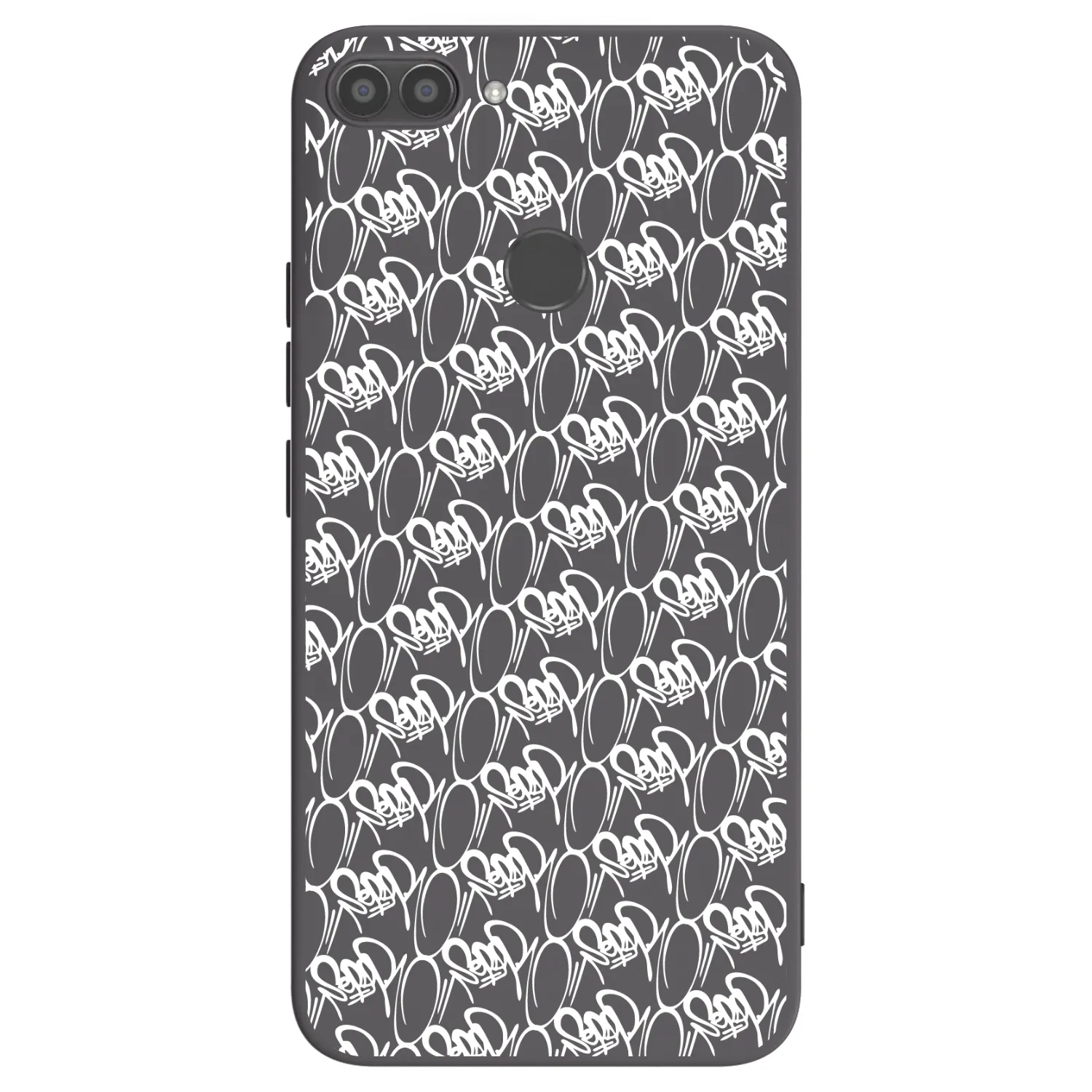 Picasee silikónový čierny obal pre Huawei P Smart - Separ - White On Black 2