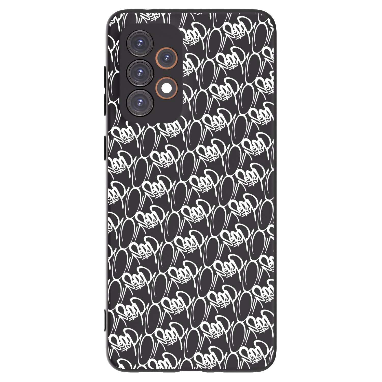 Picasee silikónový čierny obal pre Samsung Galaxy A33 5G A336 - Separ - White On Black 2