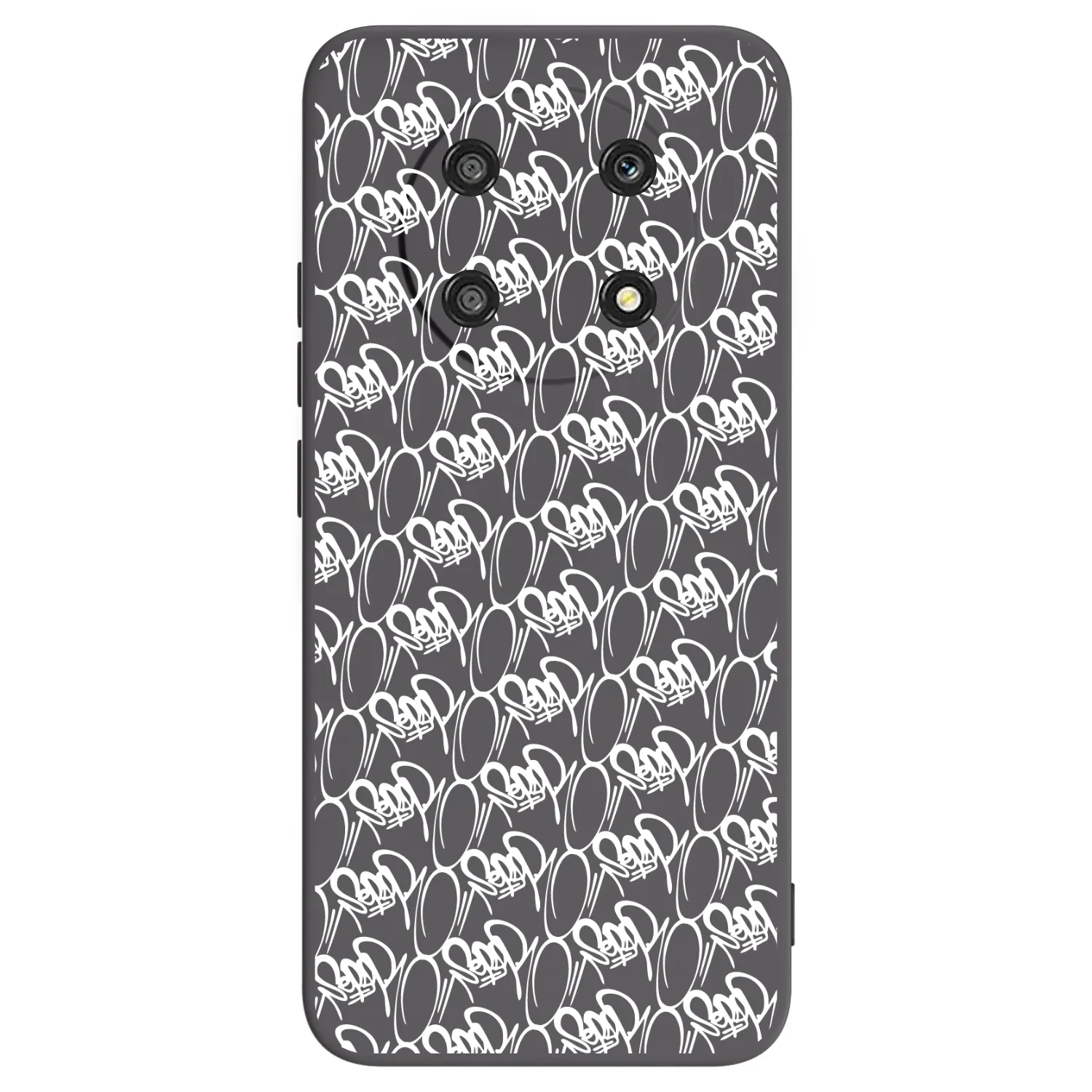 Picasee silikónový čierny obal pre Honor Magic4 Lite 5G - Separ - White On Black 2