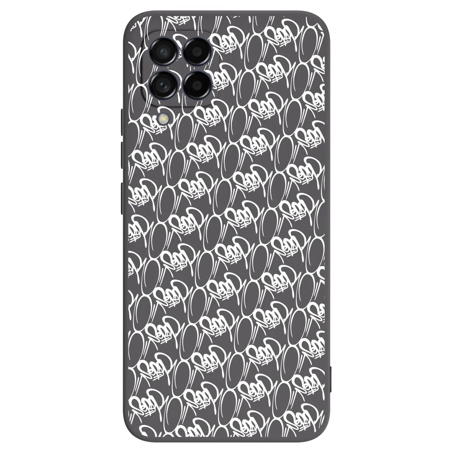 Picasee silikónový čierny obal pre Samsung Galaxy M53 5G - Separ - White On Black 2