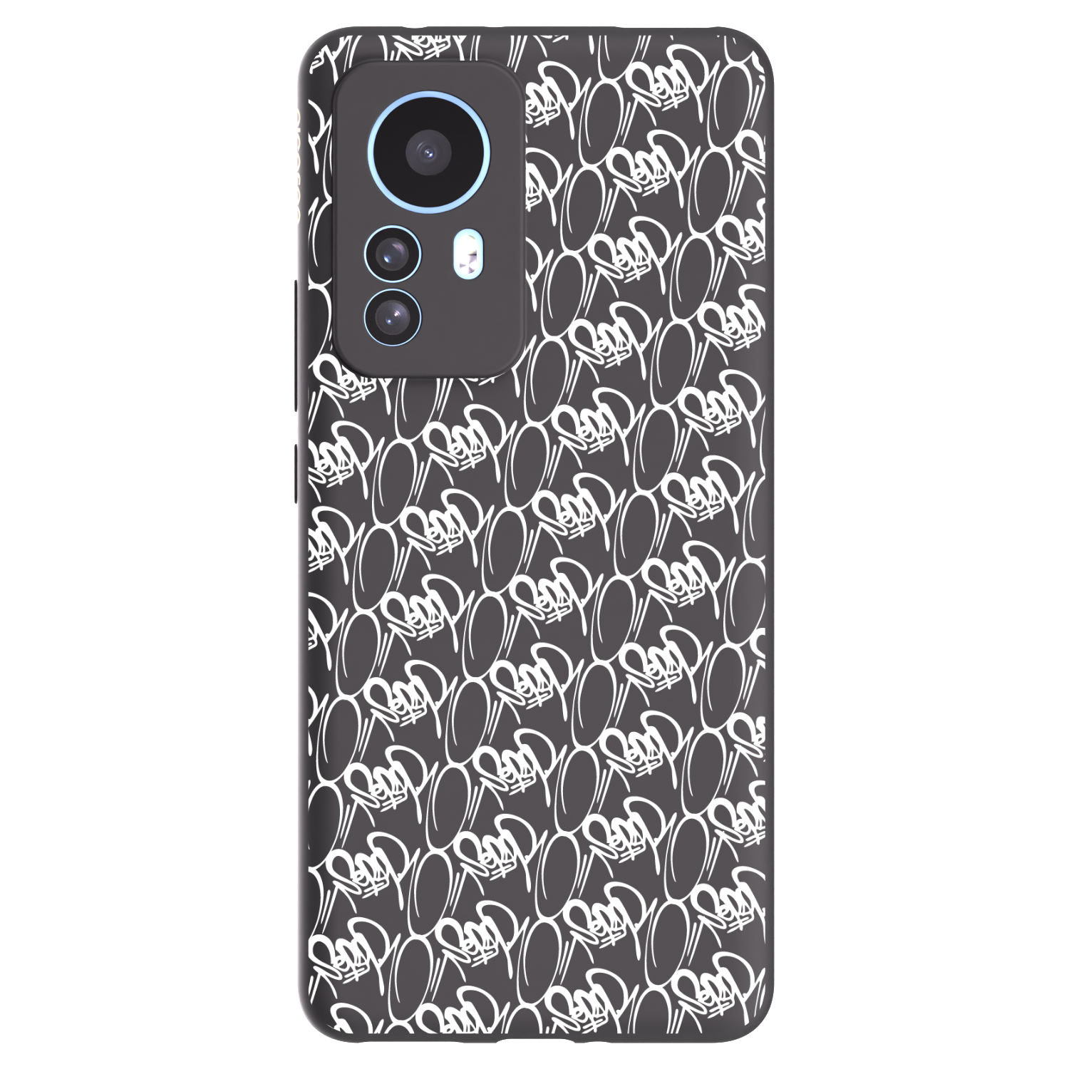 Picasee silikónový čierny obal pre Xiaomi 12T - Separ - White On Black 2