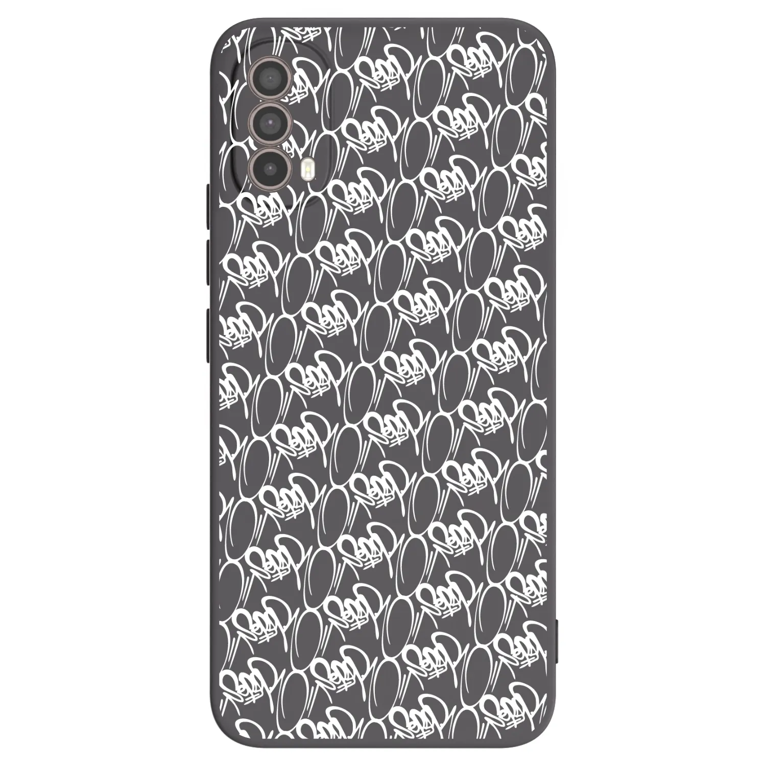 Picasee silikónový čierny obal pre Motorola Moto E40 - Separ - White On Black 2