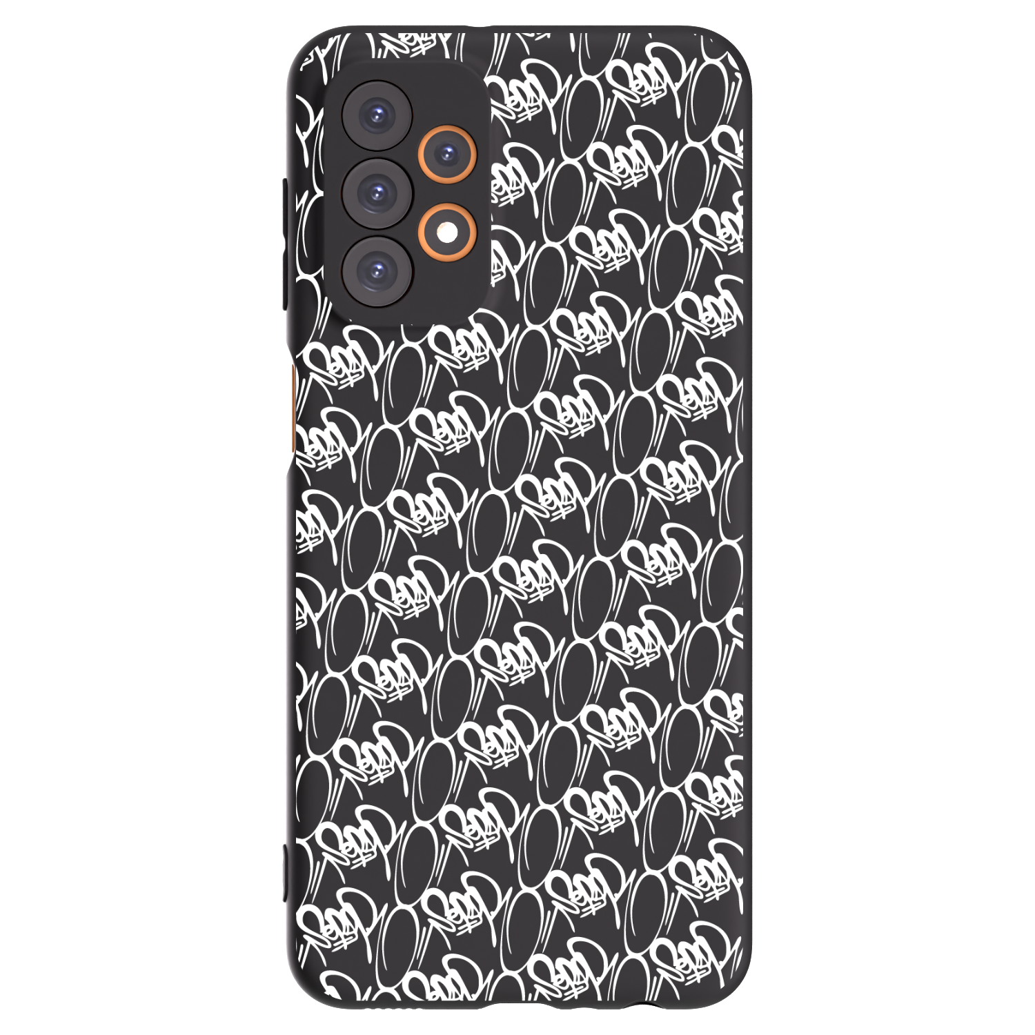 Picasee silikónový čierny obal pre Samsung Galaxy A23 A235F 4G - Separ - White On Black 2